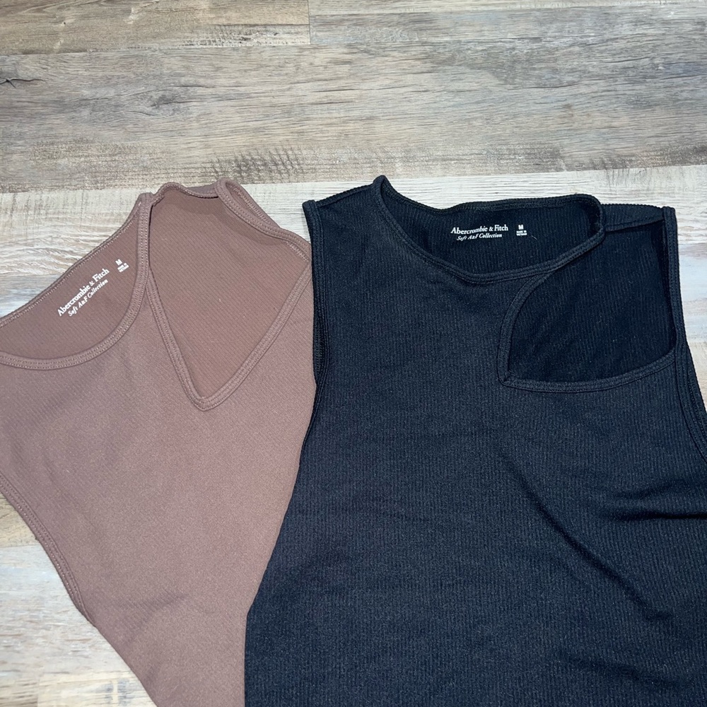 Abercrombie & Fitch Crop Tanks - Set of 2